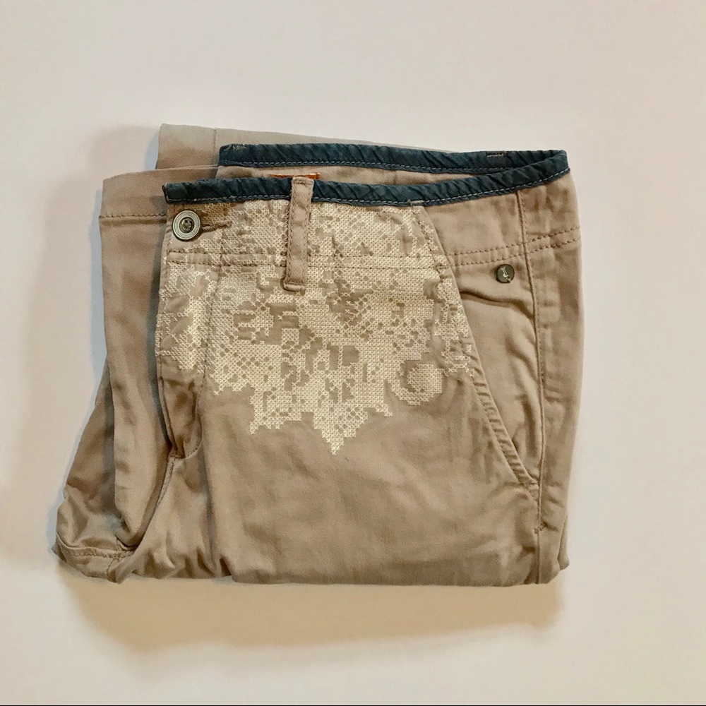 Anthropologie embroidered pants